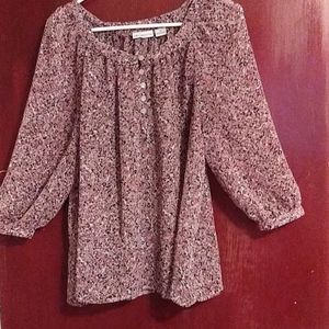 Liz Claiborne Floral Blouse